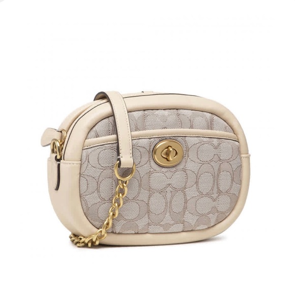 💎RARE NWT AUTHENTIC COACH Signature Jacquard Small Camera Bag💎 - Picture 3 of 16